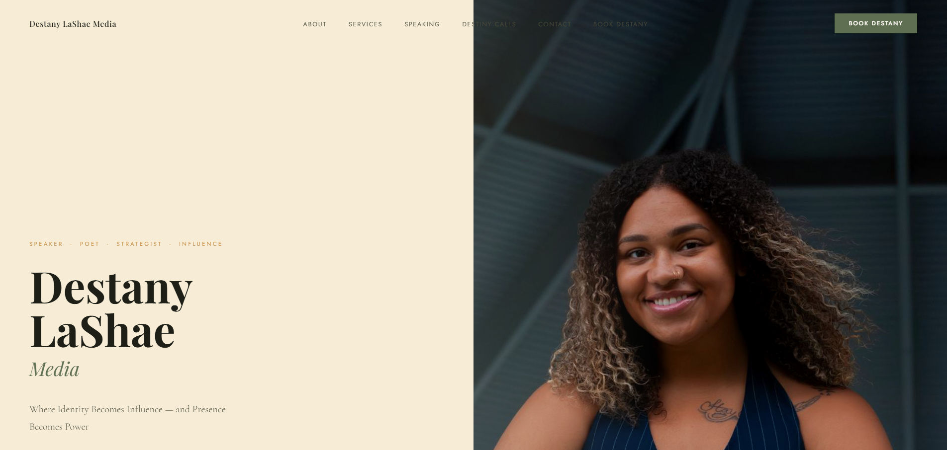 destanylashaemedia.com website preview